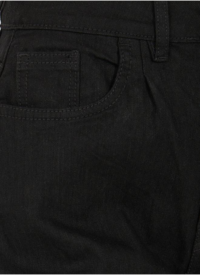 Styli - High Rise Pleated Front Wide Leg Jeans - Image 1