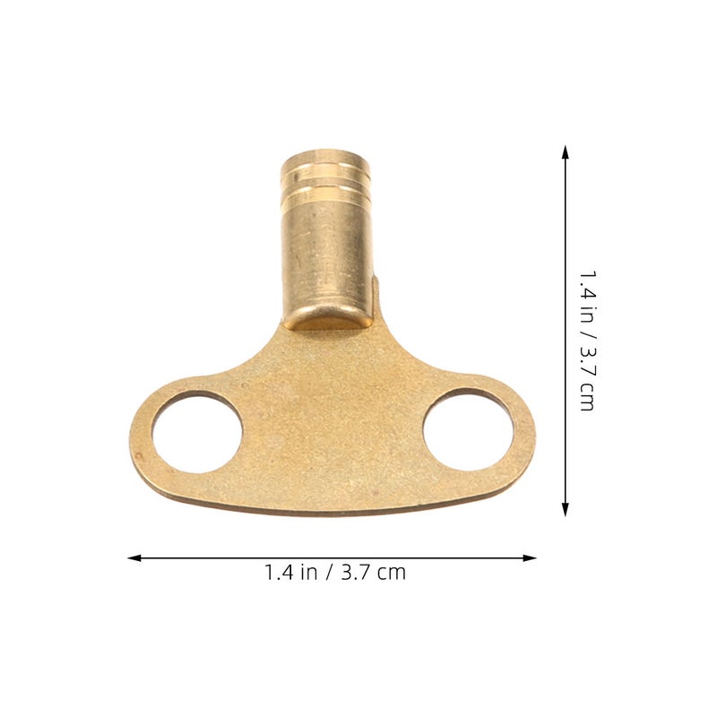 4 pcs Radiator Air Vent Key Hot Water Radiator Key Copper Wrench Key Convenient Radiator Bleeding Air Valve Key Heating Radiator Bleed Key Metal Wrench Tool - Image 2