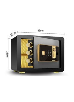 Fireproof Safe Box for Home Electronic Home Security Safe with Fingerprint Scanner and Programmable Keypad Lock, Secure Documents Money Valuables LED Display with Upgraded  Size 25x35x25cm Black - pzsku/ZE03B639207036E8E50C2Z/45/_/1735054989/5fb4f7ed-a0de-4546-b9f9-8dbbc6f61b45