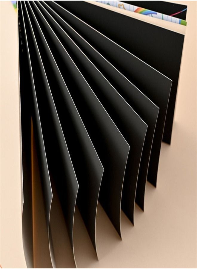 Scratch Art Notebook Set with Rainbow Color