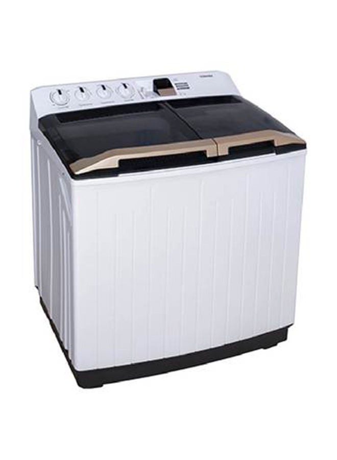 توشيبا غسالة بحوضين 8 kg VH-J90WA/BB أبيض/ أسود - Image 2