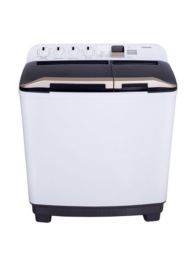 توشيبا غسالة بحوضين 8 kg VH-J90WA/BB أبيض/ أسود - Image 1