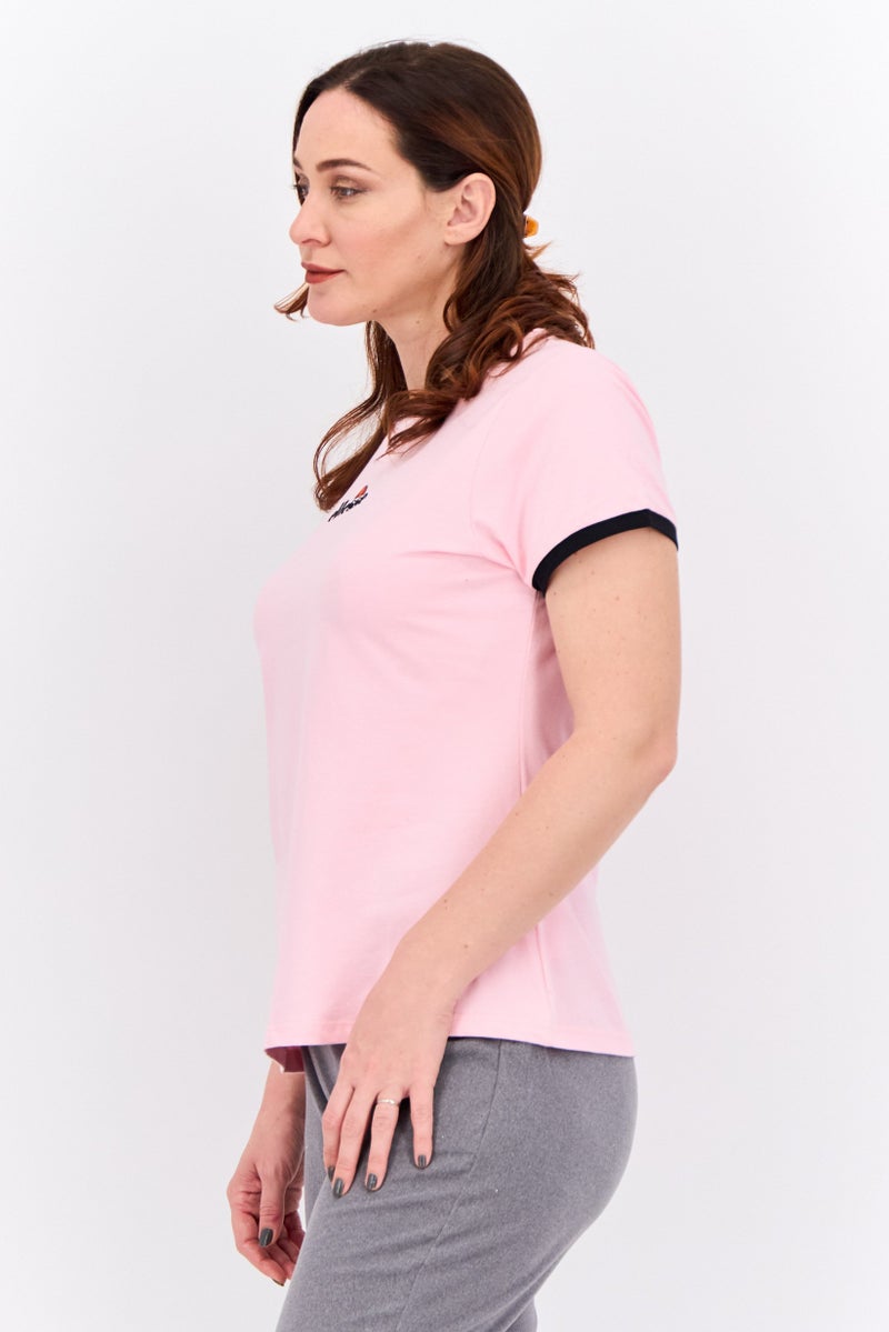 Ellesse Women Sportswear Fir Short Sleeves Outdoor Top, Pink - Image 2
