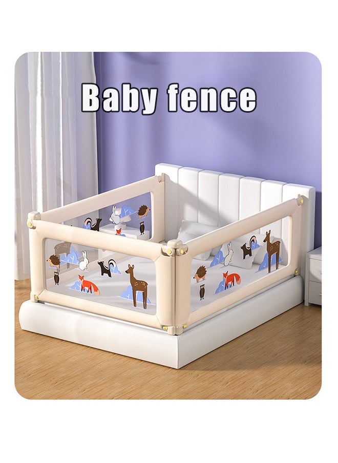 Beauenty Bed Rail Guard Barrier for Baby, Adjustable Height Side Bed Falling Protector for Kids Newborn Toddler Single Twin Side Bed  - Image 1