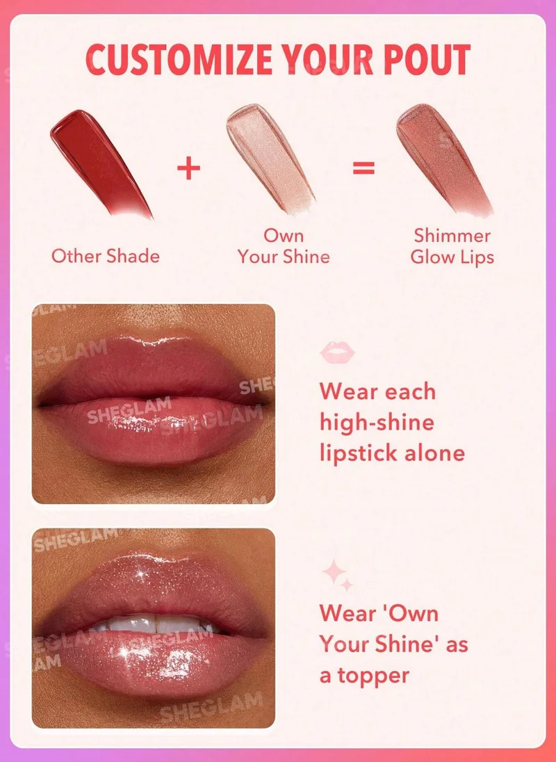 Sheglam  Mirror Kiss High-Shine Lipstick-Own Your Shine for Women | Best Price UAE
