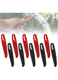 Oasisgalore 10pcs Bike Tire Levers, Portable Plastic Tire Lever for Tyre Repair Removal Tools  - Image 1