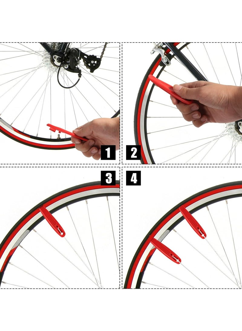 Oasisgalore 10pcs Bike Tire Levers, Portable Plastic Tire Lever for Tyre Repair Removal Tools  - Image 5