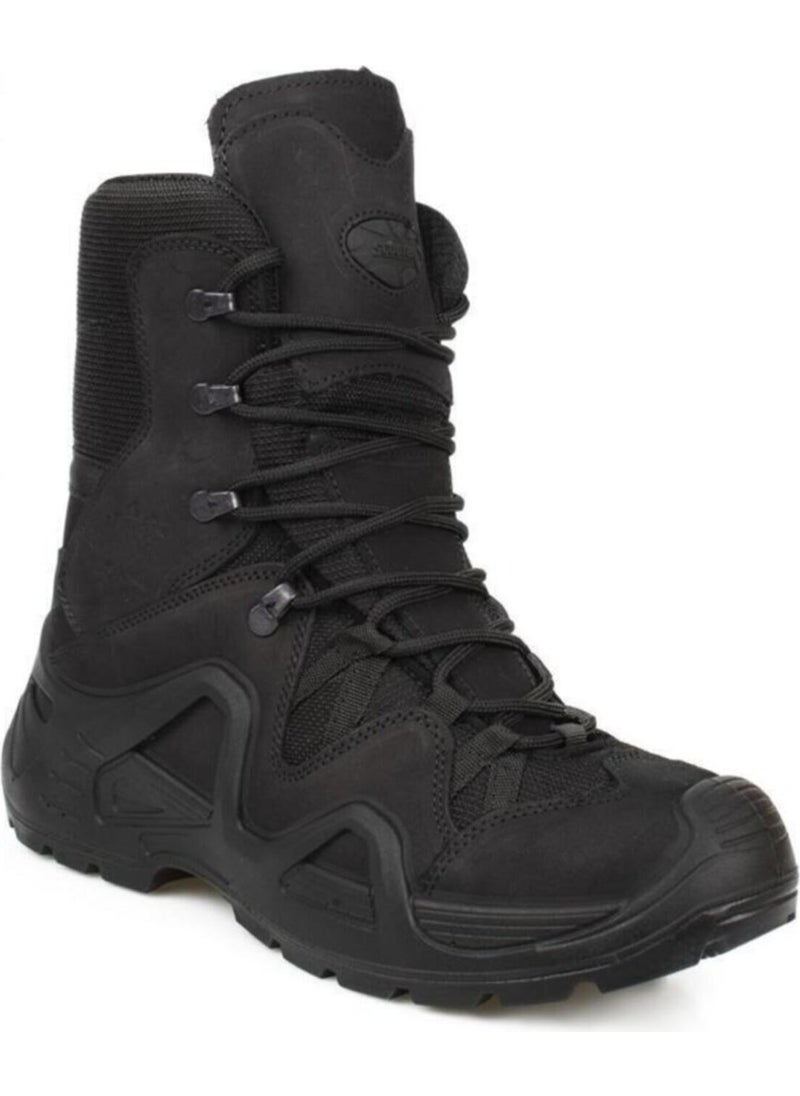 Scooter  - P1490NS Leather Waterproof Tactical Black Men's Combat Boots - Image 1