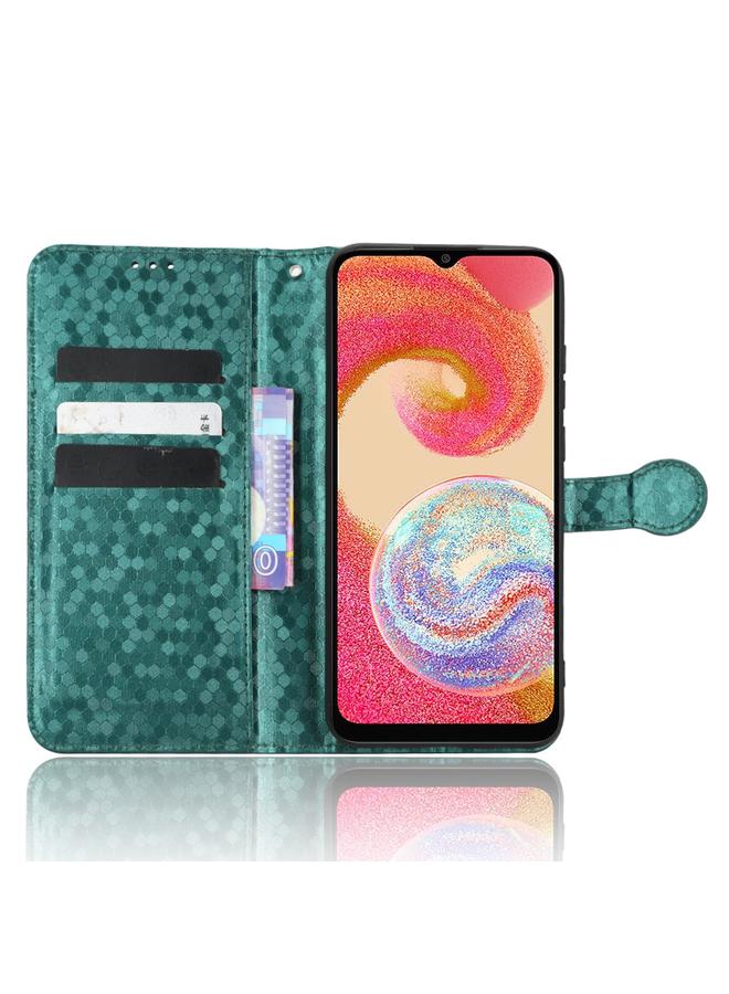 اس-توب جراب لهاتف Samsung Galaxy A04e مصنوع من الجلد بتصميم نقاط قرص العسل - Image 4