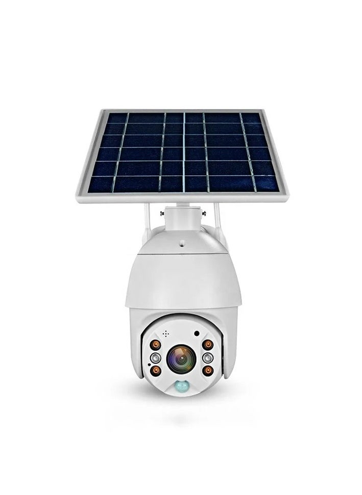 SOLAR WATT camera with a SIM port and a memory port, A high-resolution solar-powered wireless surveillance  360-degree rotatable, waterproof and dustproof, and contains powerful LED lighting.  - Image 2