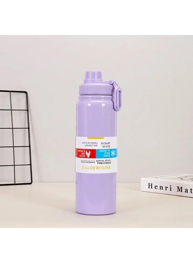 QSHOP 1000ml Stainless Steel Vacuum Insulated Thermal Bottle, Leakproof BPA Free Sports Water Bottle for Coffee Tea Travel to Keep Drinks Hot or Cold  - Image 1
