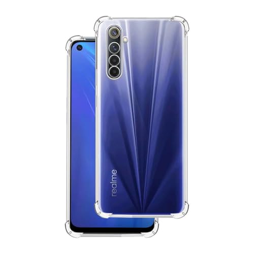 7-Seven 7SEVEN® Back Cover for Realme 6 Transparent Mobile Back Case Shock Proof Design Camera Edges Protection Crystal Clear Phone Case Silicon Soft TPU and Flexible Bumper Phone Cover - Image 1