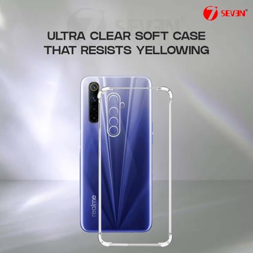 7-Seven 7SEVEN® Back Cover for Realme 6 Transparent Mobile Back Case Shock Proof Design Camera Edges Protection Crystal Clear Phone Case Silicon Soft TPU and Flexible Bumper Phone Cover - Image 4