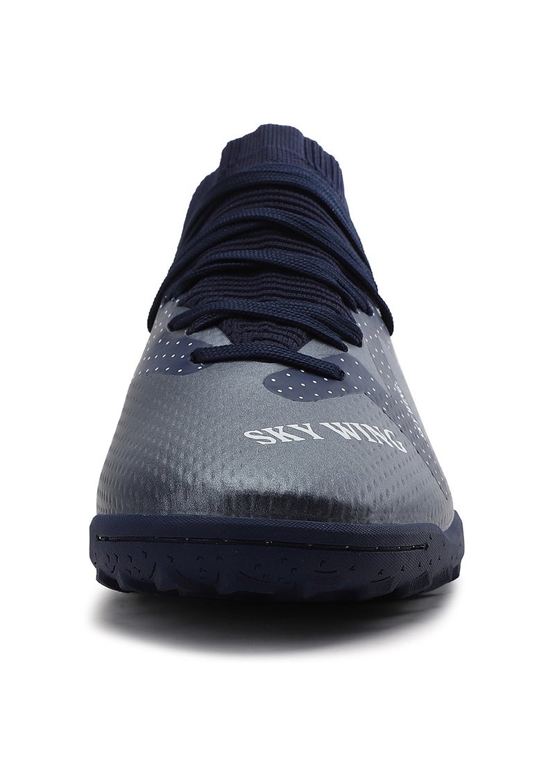 SKY WING Men's Soccer Shoes Cleats Professional High-Top Breathable Athletic Football Shoes Outdoor/Indoor Professional Futsal Football Training Sneakers - Image 3