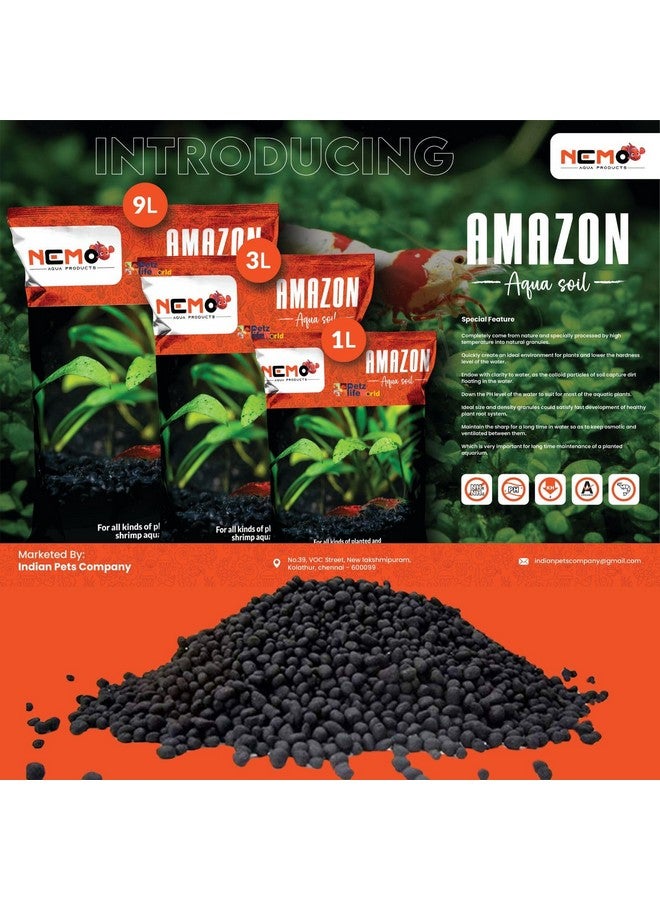 VAYINATO Nemo (9L) Aqua Soil Planted Aquarium Substrate | Fish Tank Water Grass Mud for Natural Aqua - Image 3