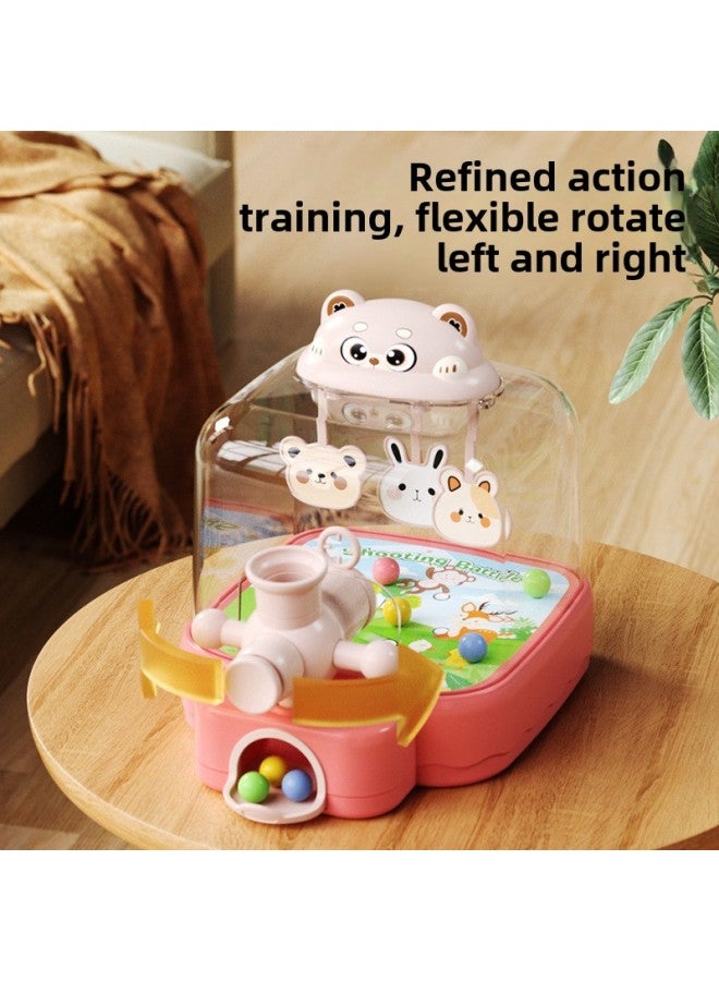 Children's Pinball Machine Shooting Game Machine Educational Toys Female Parent-Child Beading Beads 3 To 6 Years Old Boy's Concentration 3-6-Color:12 Marbles  - Image 3