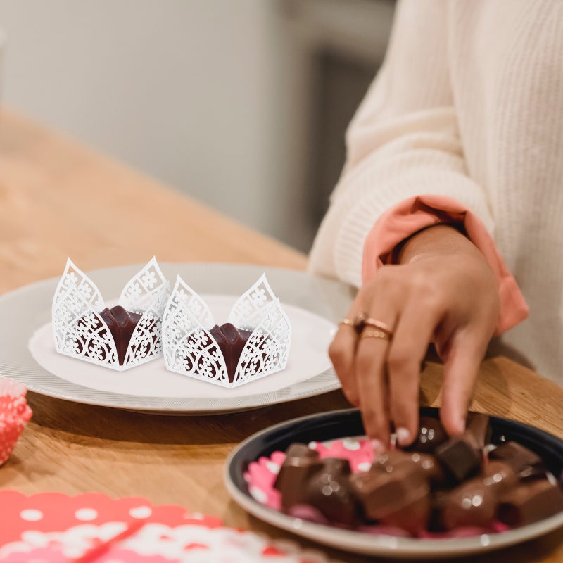 50 Pcs Candy Box Chocolate Paper Liners Truffle Cups Wedding Candy Packaging Wrapper - Image 4