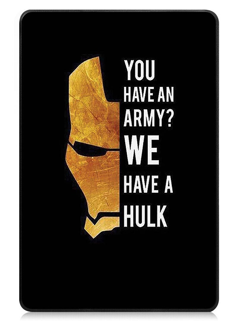 Theodor Protective Flip Case For Samsung Galaxy Tab A9 With Trifold Stand Auto Wake Sleep Shockproof Cover You Have an Army We have a Hulk - Image 1