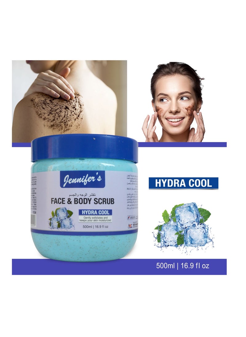 Jennifer's Face and Body Scrub Hydra Cool 500ml -Refreshing Exfoliating Skincare for a Cool, Hydrated Glow - pzsku/ZE03C1918842CB0F14085Z/45/_/1696661318/7200be85-3f11-40de-9a04-88831b69c91b