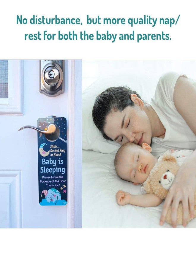 Fun-Plus Funplus Baby Sleeping Sign - Do Not Knock or Ring - Plastic Door Knob Hanger Sign - Image 4