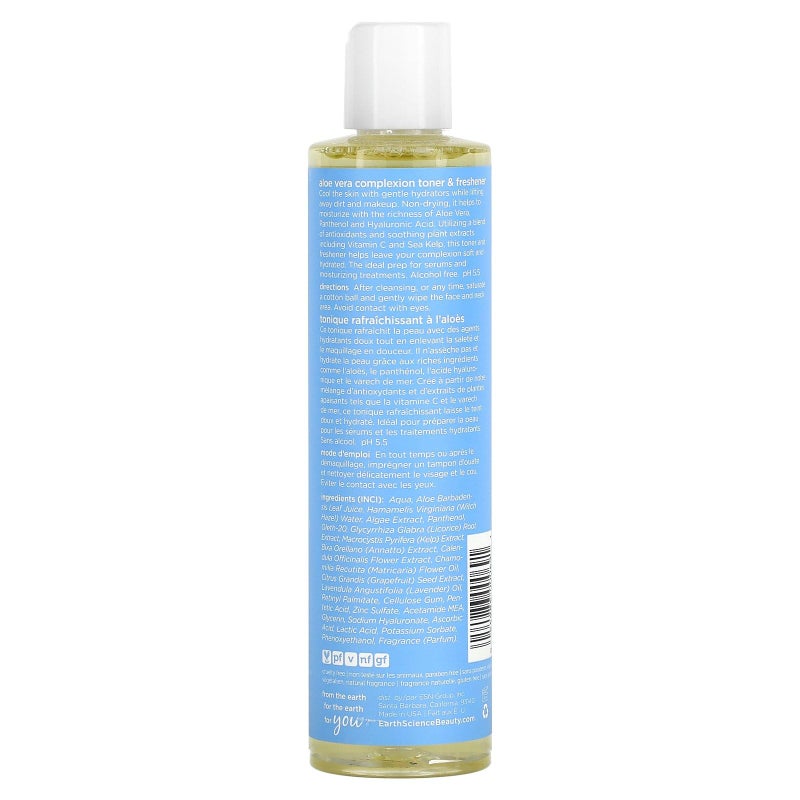 EARTH SCIENCE - Aloe Vera Complexion Toner & Freshener (8 fl. oz.) - Image 2