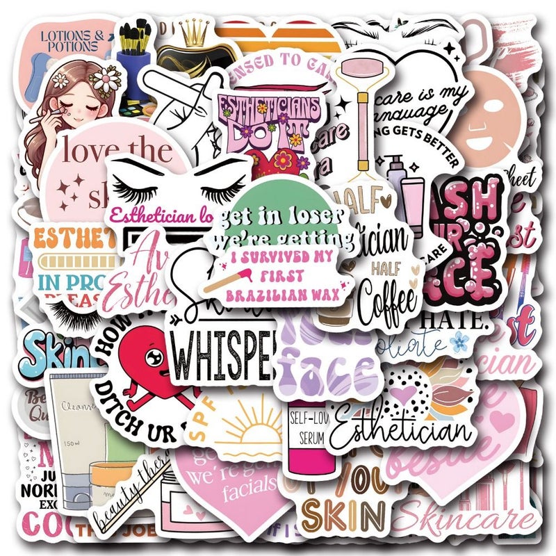 60pcs Aesthetic Stickers Set for Laptops Skateboards Water Bottles Scrapbooking - Image 1