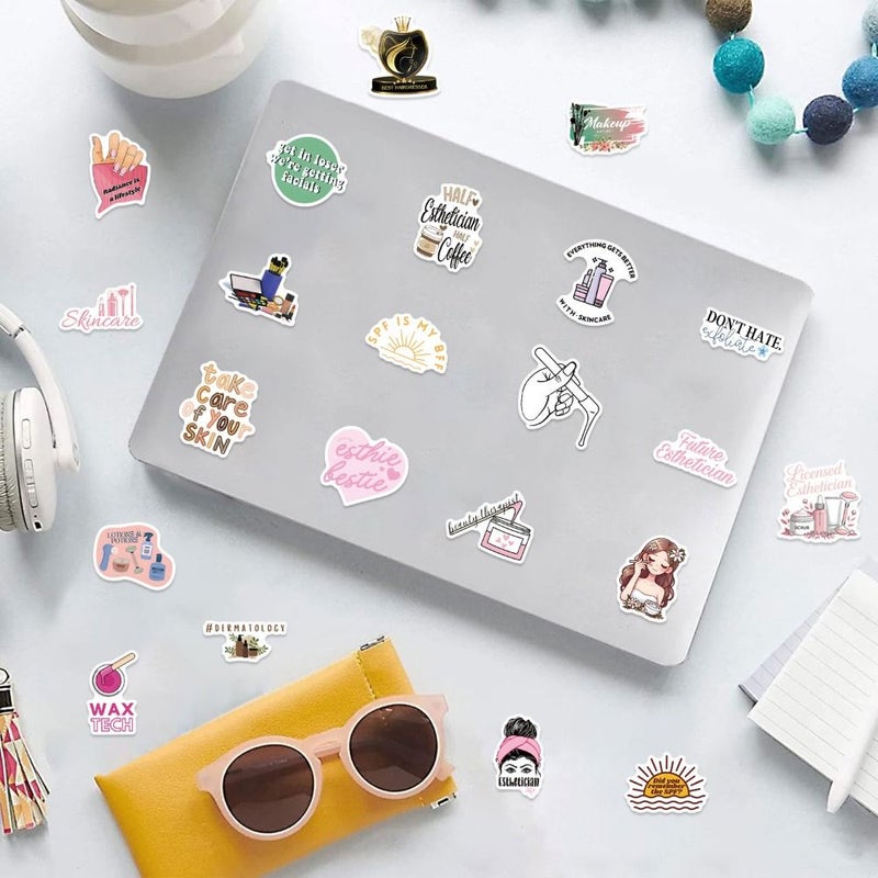 60pcs Aesthetic Stickers Set for Laptops Skateboards Water Bottles Scrapbooking - Image 5