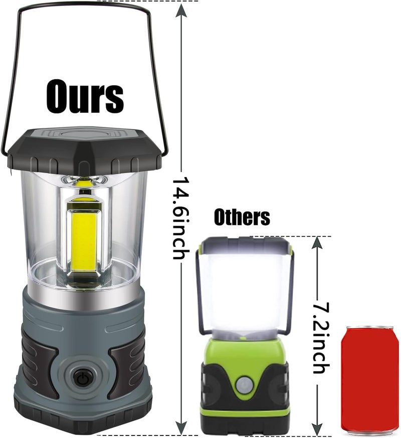 innofox LED Camping Lantern, 1500 LM Lanterns for Power Outages with 4 D Batteries Included, Battery Powered Lantern Flashlight with 4 Light Modes, Weatherproof Tent Light for Storms and Hurricanes - Image 2