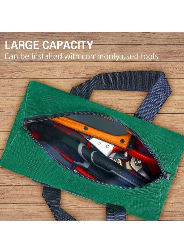 AROAQ Tool Bag, Multi Functional Strong And Durable Handheld Bag, Multi Pocket Waterproof Electrician Bag, Lightweight And Portable Tools Storage Bag, (1pc, Green) - Image 4