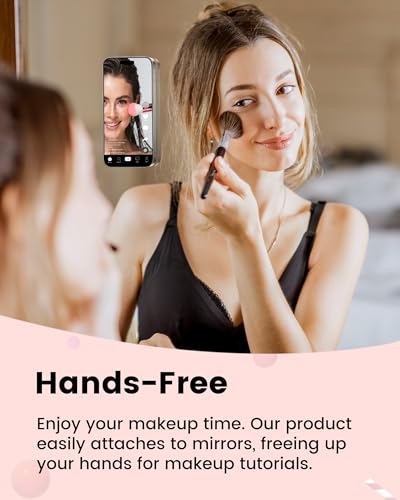 amBand Silicone Suction Phone Mount Trendy Stocking Stuffers for Women Mom, Detachable Sticky Holder for iPhone Cute Stylish Preppy Stuff for Selfie/Yoga/Dance, Lilac Purple - Image 5