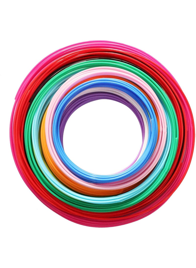 إلترازون PLA Filament Refill Pack for 3D Pens, 15 Vibrant Colors, 1.75mm Diameter, 150 Feet Total Length, Smooth Material for Creative Drawing and Model Making - Image 4