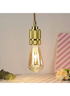 إيروريكس 6 قطع من مصابيح الإضاءة القديمة من طراز Edison St64 E27 بقدرة 4 وات ومصابيح إضاءة ليد طويلة الفتيل مع غطاء مصباح زجاجي مطلي بطبقة عتيقة لتحل محل المصابيح المتوهجة بقدرة 40 وات  - Image 2
