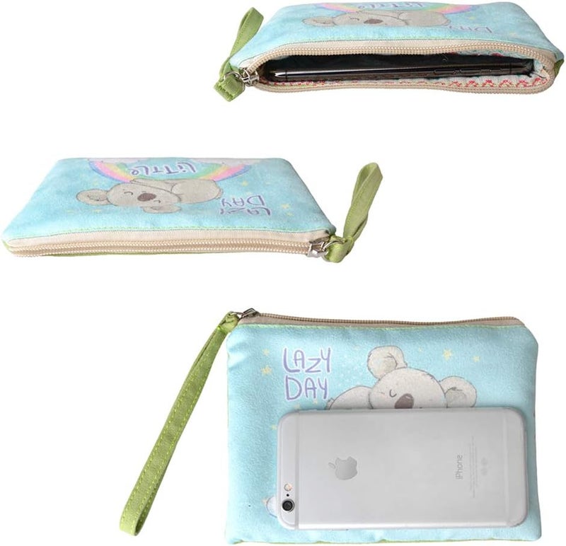 Rantanto Small Cute Cash Coin Purse, Canvas Change Purse, Kawaii Coin Pouch With Handle Christmas Gift For Women Teenager Girls (BG0015-1 Koala) - Image 4