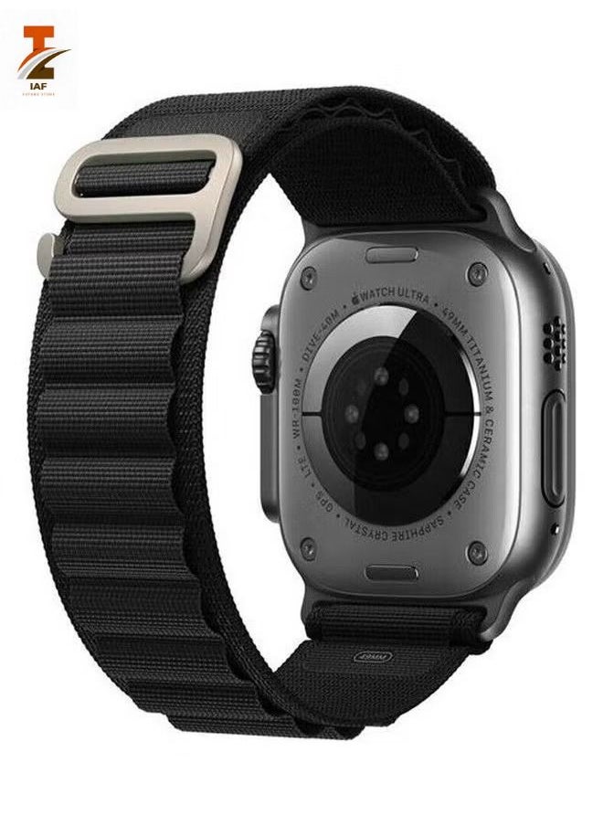 IAF - Apple Watch Alpine Loop Band 49mm/45mm/44mm Nylon Woven Sport Strap Compatible with iWatch Series 8/Ultra/7/SE/6/5/4/3/2/1 - Image 1