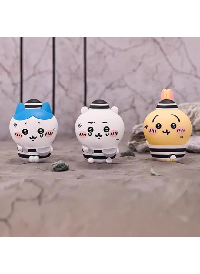 Generic - Genuine Jiyka Wow Friends Four Generation Series Blind Box Chiikawa Small Eight Cute Hand-made Gifts-Color:Self-mocking Bear Leg Plush Pendant Gashapon Blind Box (please Take 6 Pieces Of The Whole Box) - Image 1
