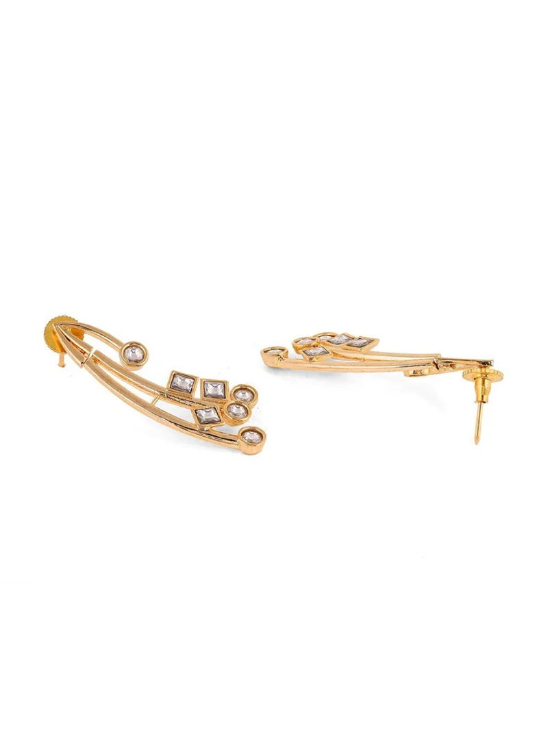 Priyaasi Plated Contemporary Drop Earrings