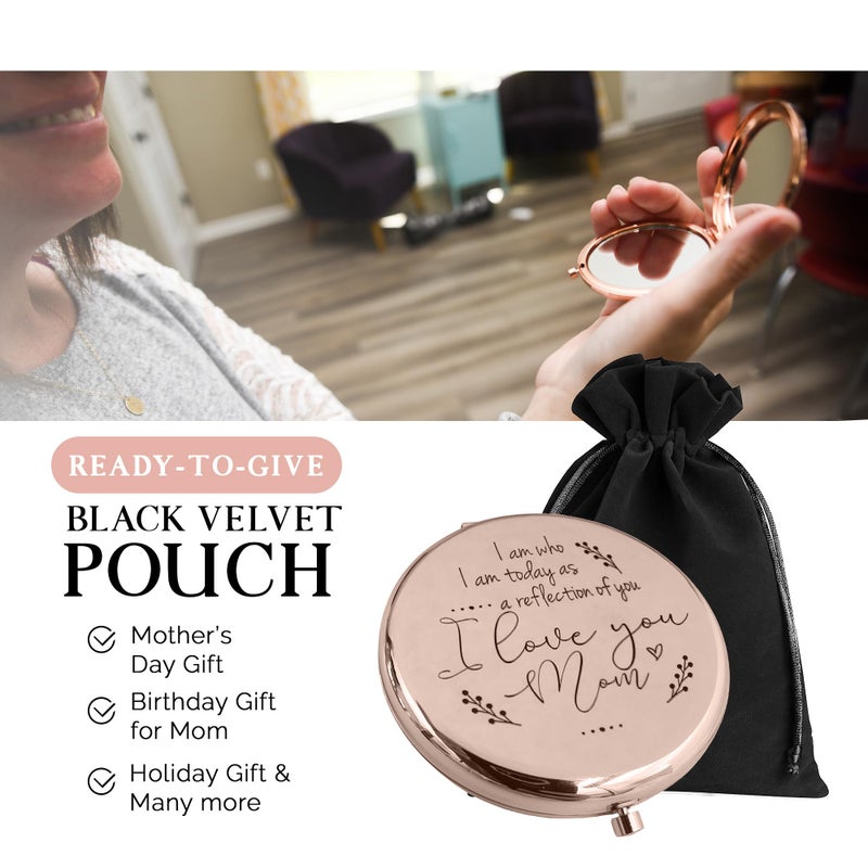 Pretty Inappropriate Mother Of The Bride Gifts From Daughter Compact Mirror Mother Of The Groom Gifts From Son Sentimental Gifts For Mom Birthday Gifts For Mom From Daughter Personalized Gifts For Mom (Rg) - Image 5