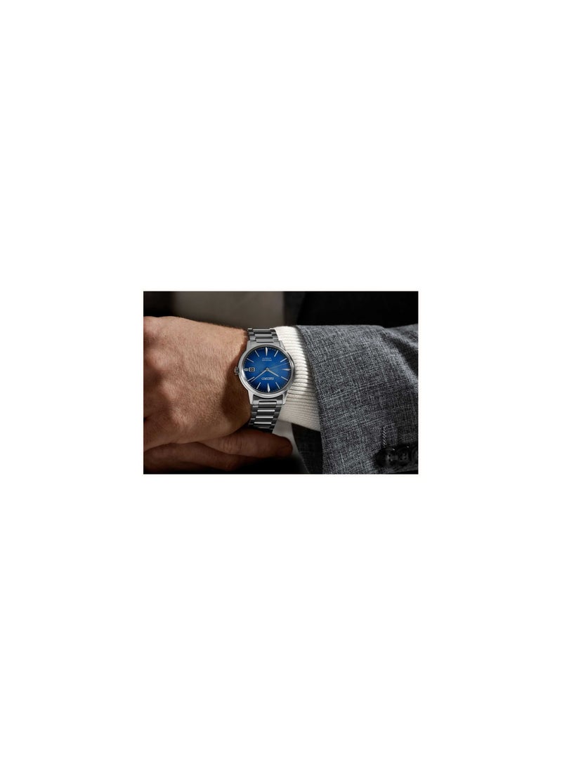 سيكو Seiko Presage Cocktail Time The Aviation Blue Dial Automatic SRPJ13J1 Men's Watch - Image 3