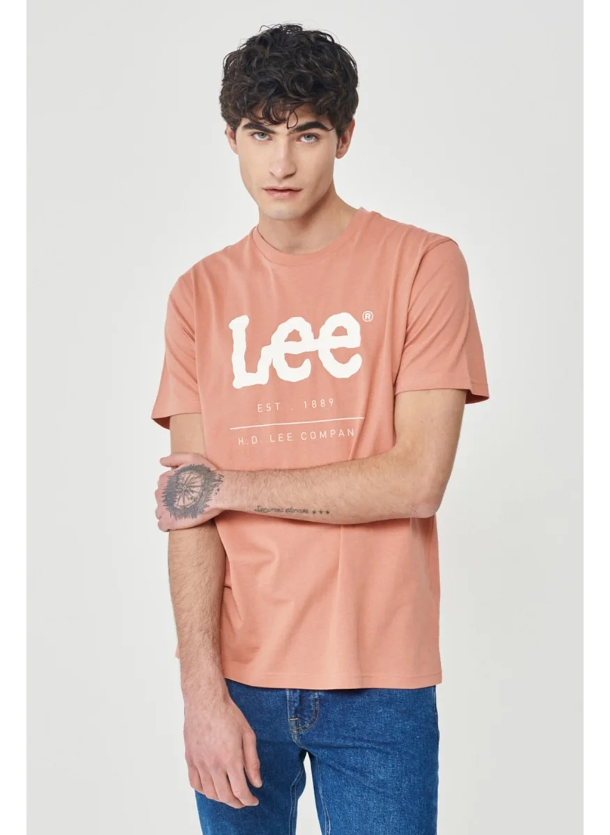 LEE Regular Fit Regular Cut 100% Cotton Crew Neck T-Shirt