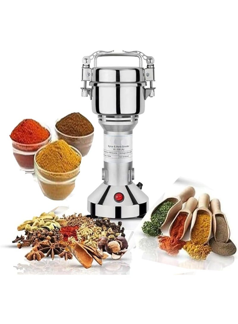 Professional Electric Spice Grinder – 250g Capacity, Stainless Steel Blades, Dry & Wet Grinding for Masala, Coffee Beans & Herbs – 30s Fine Powder Maker - Image 1