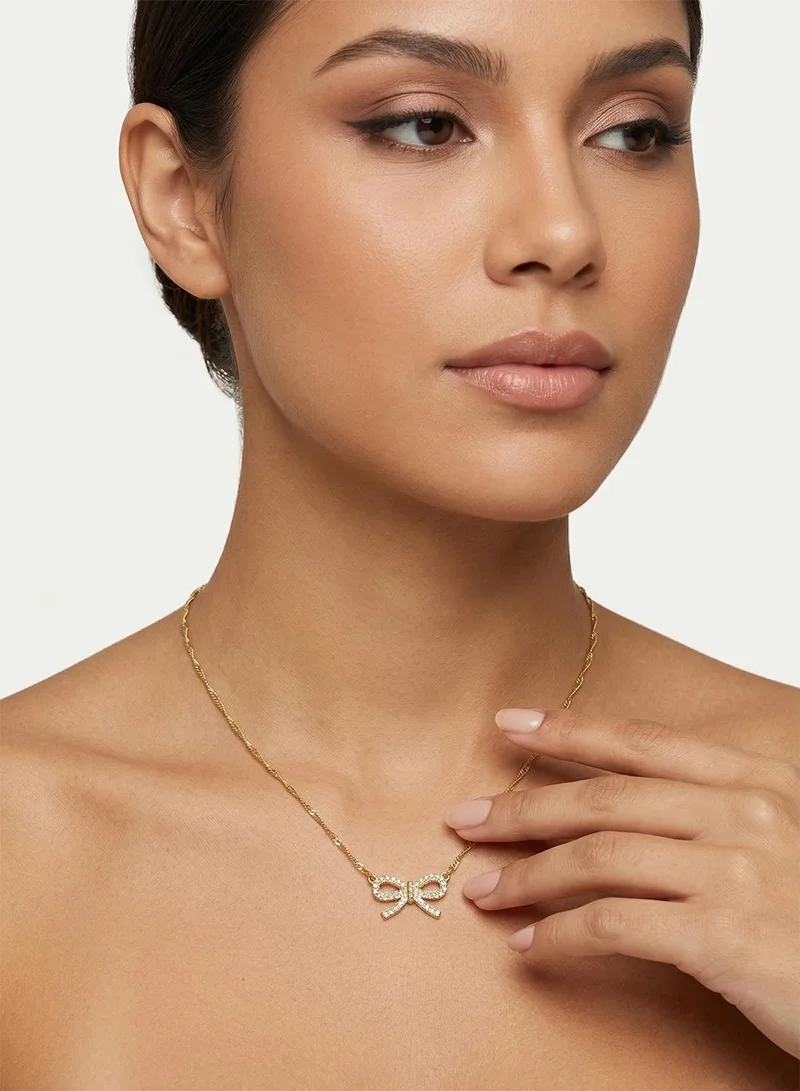 Ted Baker  Ribah Crystal Ribbon Bow Pendant for Women | Best Price UAE
