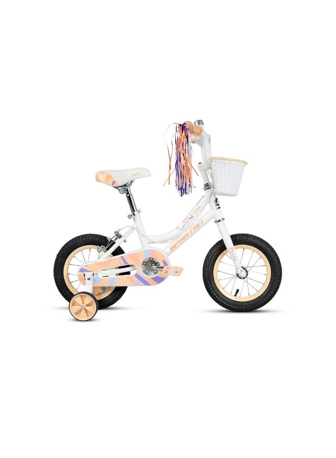 Spartan The Spartan Oryx 12" Kids Bicycle in Light Peach - Image 1