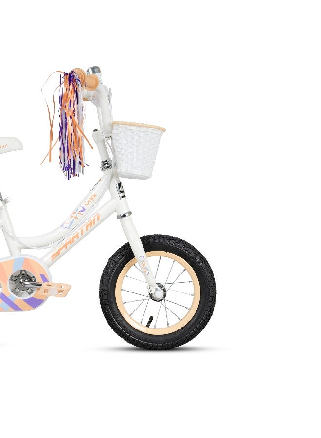 Spartan The Spartan Oryx 12" Kids Bicycle in Light Peach - Image 3