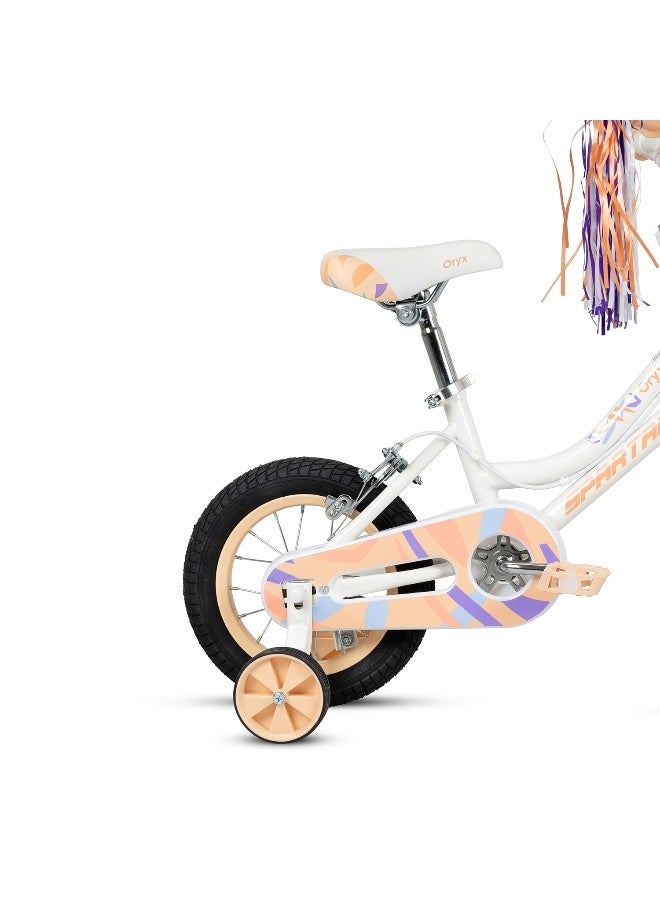 Spartan The Spartan Oryx 12" Kids Bicycle in Light Peach - Image 4