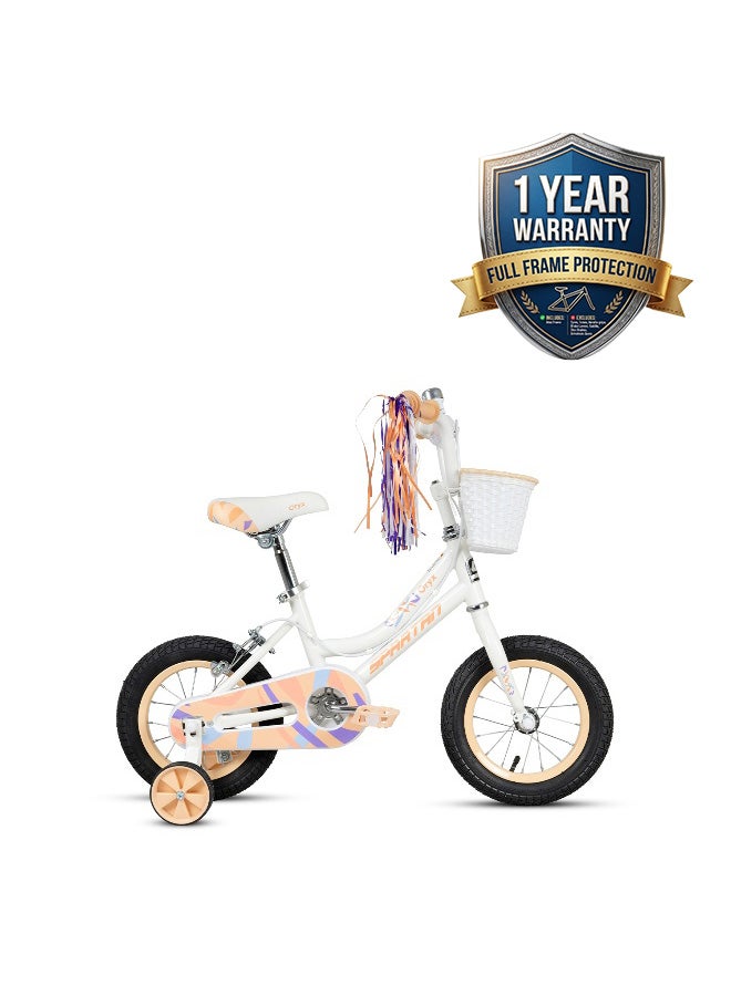 سبارتان The Spartan Oryx 12" Kids Bicycle in Light Peach - Image 1