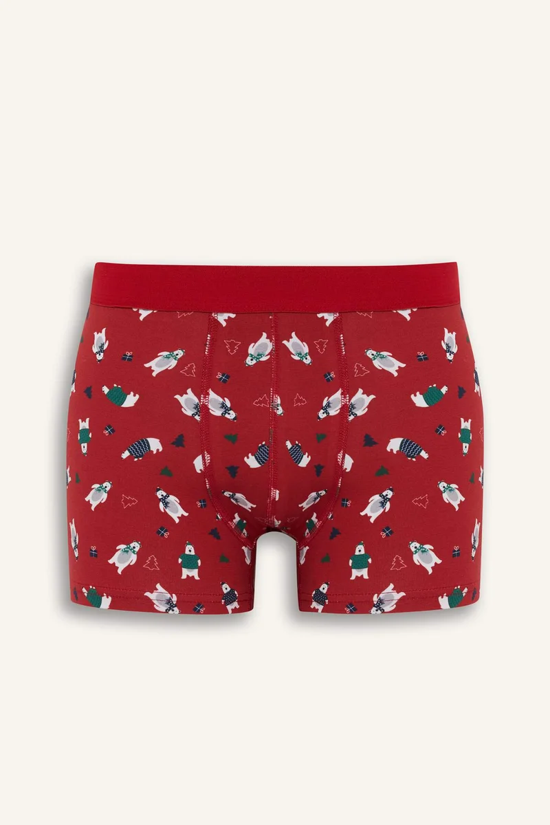 ديفاكتو Christmas Themed Regular Fit Boxer