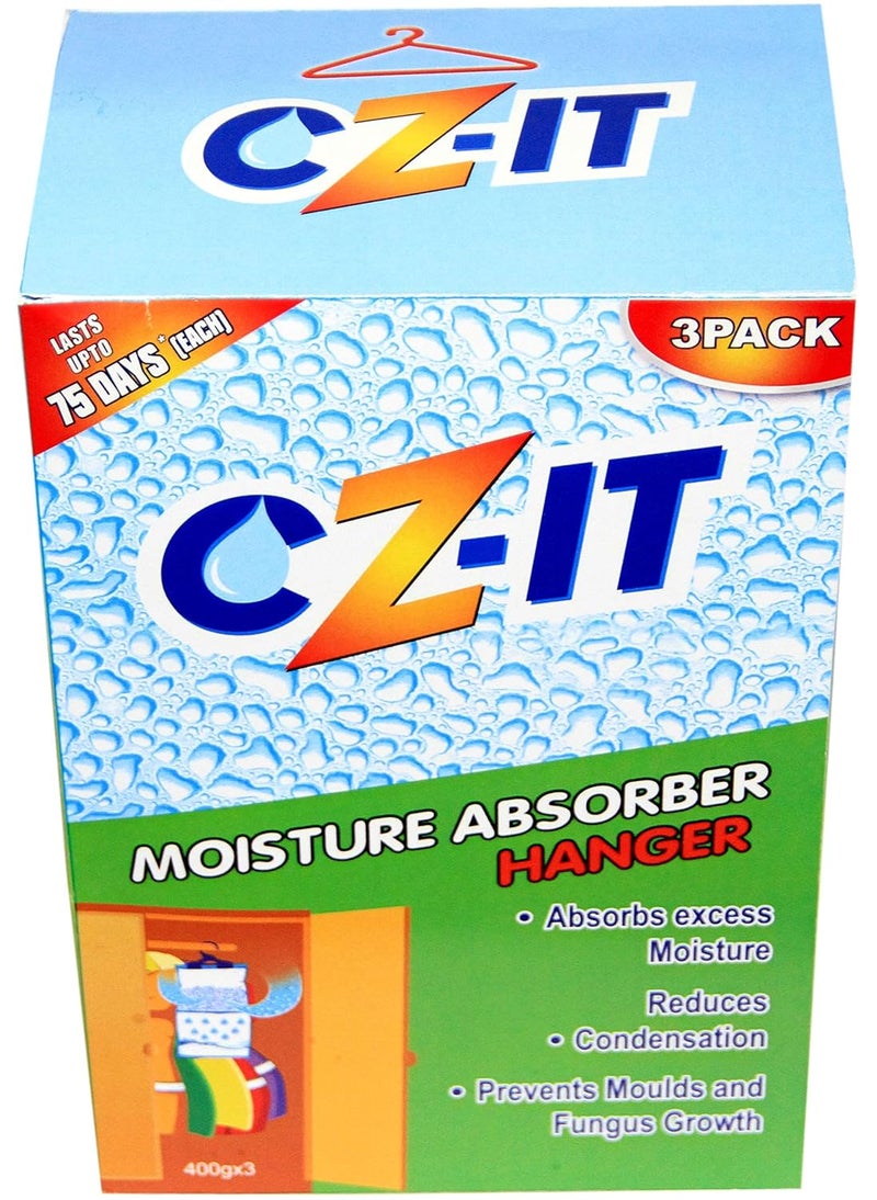 حامل امتصاص الرطوبة CZIT 400 جرام عبوة من 3 أخضر CZ83