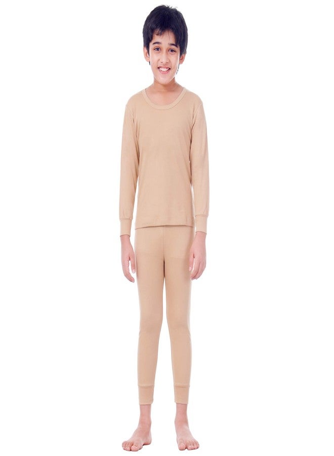 Splash - Baby (Unisex) Winter wear Set - Upper & Lower, Round Neck, Full Sleeve (Wood, 45Cms. - 6Months to 1 Year) - Image 1