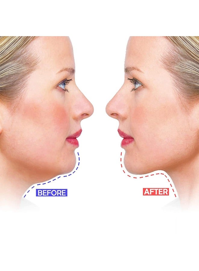 Double Chin Reducer, Face Slimming Strap, V-Shaped Mask Chin up Face Lifting Belt for Women, Anti- Wrinkle Face Mask for Double Chin and Face Skin, Lifting Bandage for Saggy Face Skin Reusable - Image 2