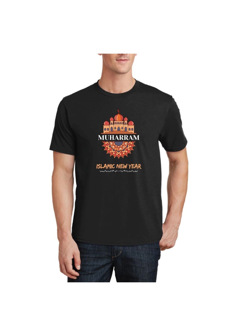 PRINTSHOP4ME - Islamic New Year Men's T-Shirt–Half Sleeve Round Neck Cotton Tshirt-Soft&Breathable Fabric Ideal For Daily Wear&Special Occasions - Image 1